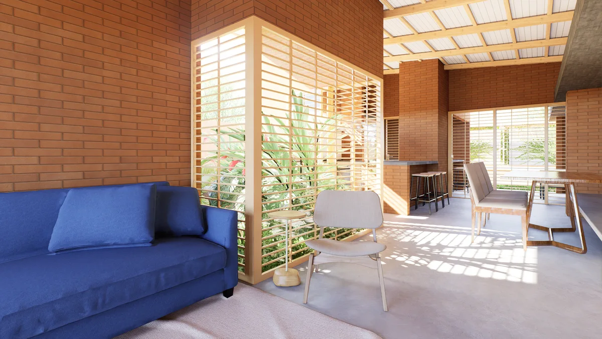 Residência Araruama, Area social