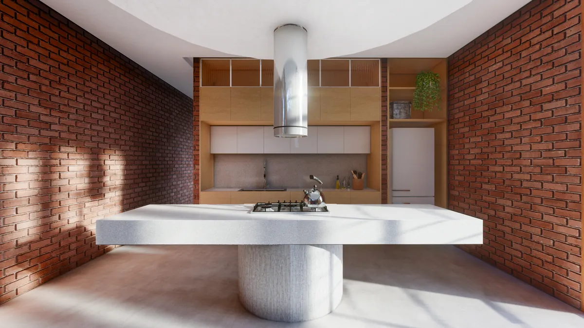 Residência Rio Pardo, Cozinha integrada